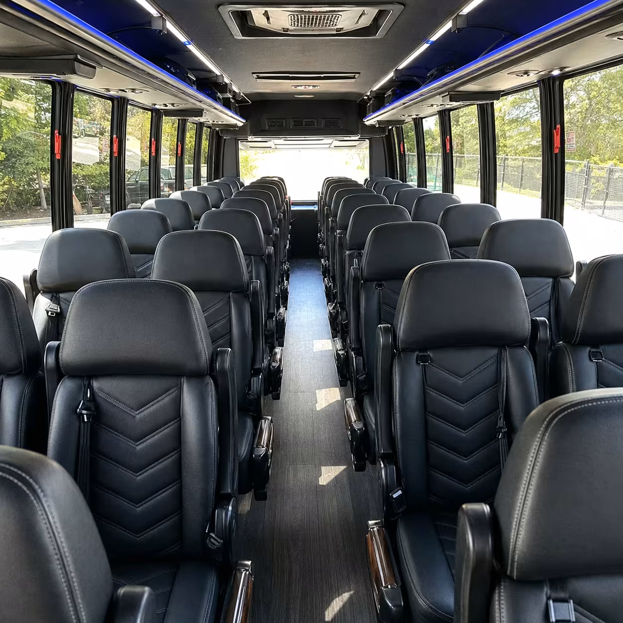 25 passenger minibus interior