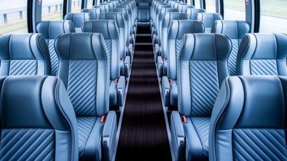 54 passenger charter bus interior
