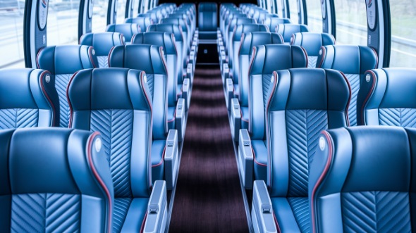 fall river 55 passenger charter bus interior