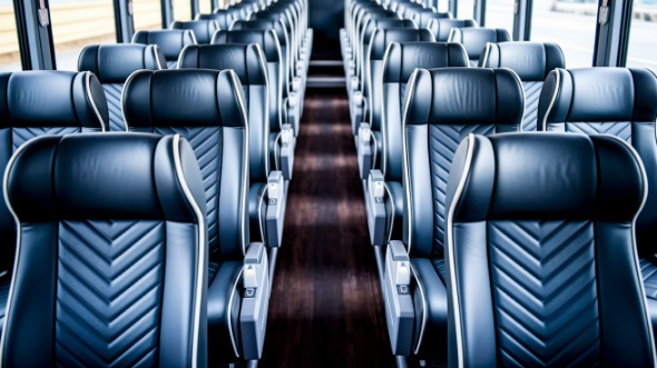 fall river 56 passenger charter bus inside